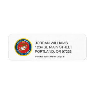 Étiquette Sceau du Corps des Marines - plat