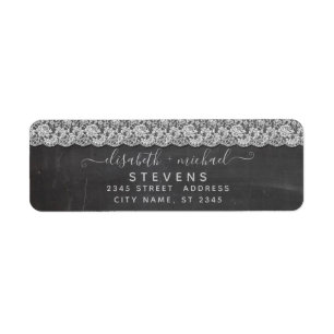 Étiquette Scénario chic en dentelle tendance