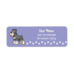 Étiquette Schnauzer géant/standard/miniature de bande