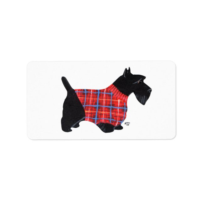 Étiquette Scottie en Pull Autocollants! (Devant)