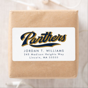 Étiquette Script de Panthers FIU