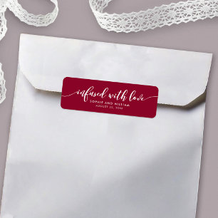 Étiquette Script Relaxant de Couleur Éditable Imprégné d'Amo