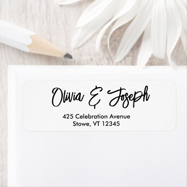 Étiquette Script Simple Et Moderne À Main Dessiné (En situation)