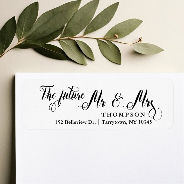Étiquette Script The Future M. et Mme. (Créateur téléchargé)