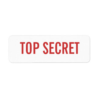 ÉTIQUETTE SECRET