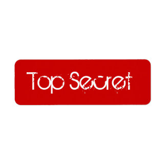 Étiquette secret Red Top