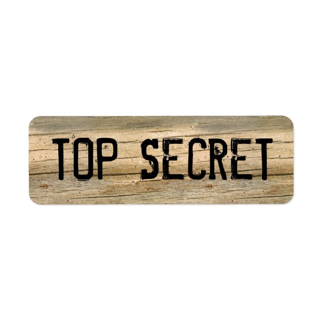 ÉTIQUETTE SECRET SUPÉRIEUR (Devant)