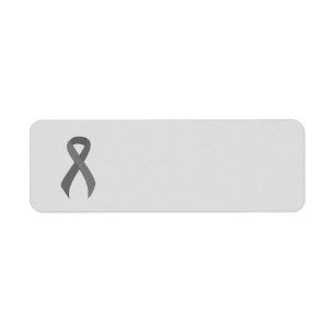 Étiquette Sensibilisation au support du ruban gris