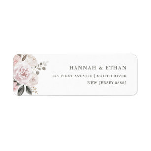 Étiquette Sensible rougissent la   jolie aquarelle florale