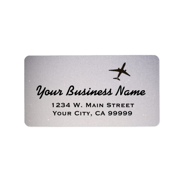 Étiquette S'envoler | Avion haute altitude (Devant)