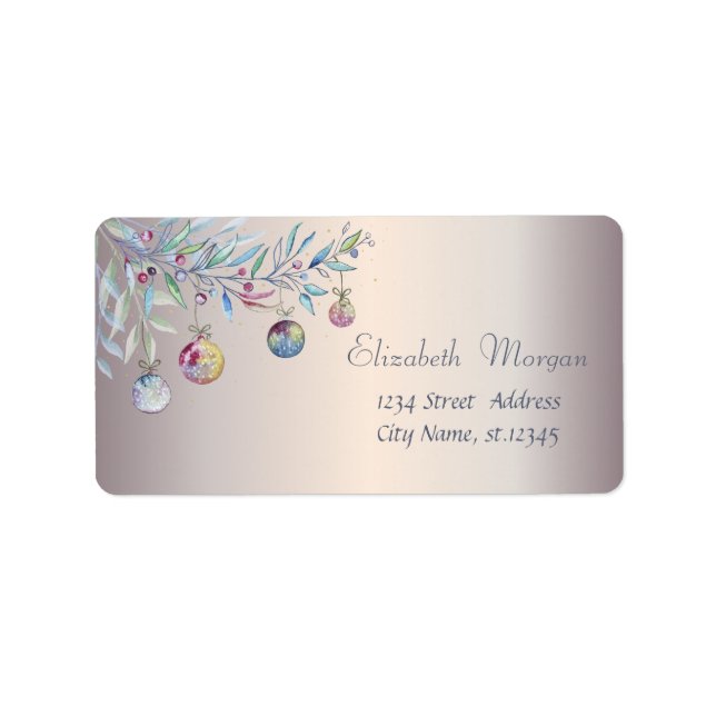 Étiquette Service des balles de Noël (Devant)