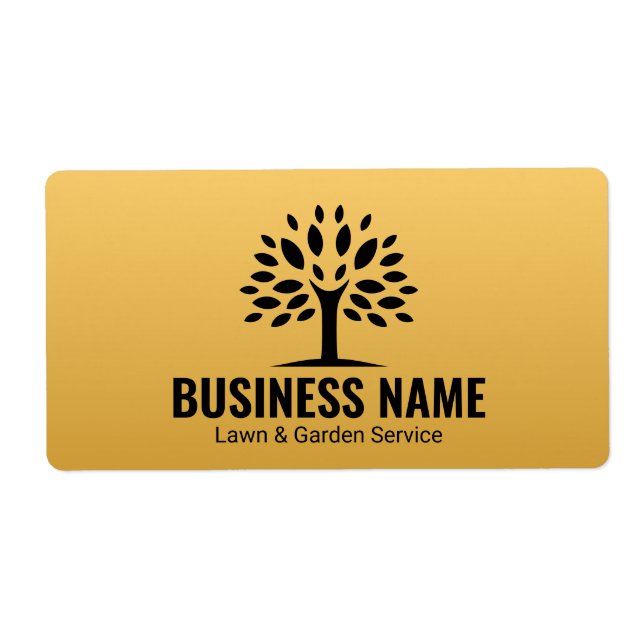Étiquette Service professionnel d'arboriculture et de jardin (Devant)