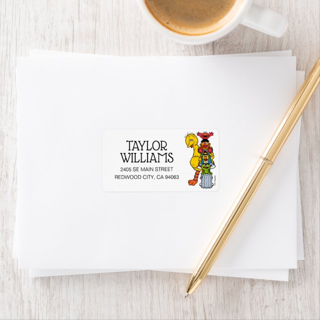 Étiquette Sesame Street | Sesame Street Pals Pose (En situation)