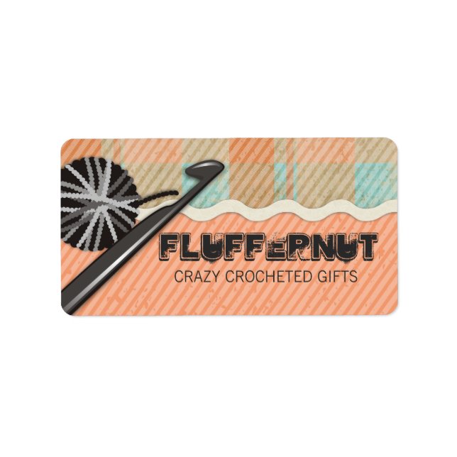 Étiquette Shabby chic tricot crochet boule de fil plaid