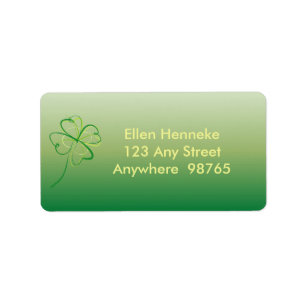 Étiquette Shamrock contemporain