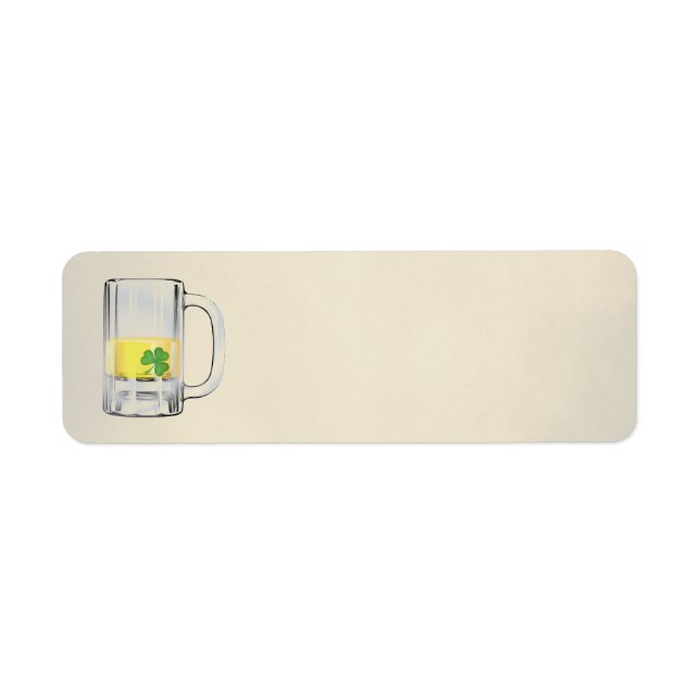 Étiquette Shamrock en bière (Devant)