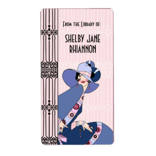 Étiquette Shelby, Madame des années 1930 dans le rose et le