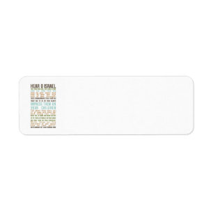 Étiquette Shema return address labels
