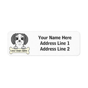 Étiquette Shih personnalisé Tzu