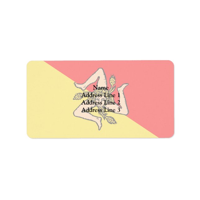 Étiquette Sicilien, Italie (Devant)