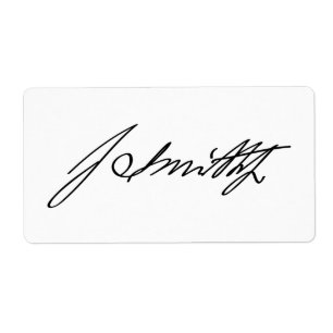 Étiquette Signature manuscrite de prophète mormon Joseph