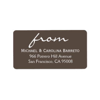 Étiquette Signature simple - Gris