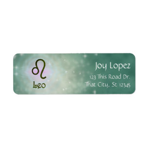Étiquette Signe astrologique Leo Zodiac couleur