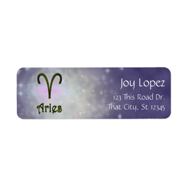 Étiquette Signe astrologique Zodiac couleur Pick (Devant)