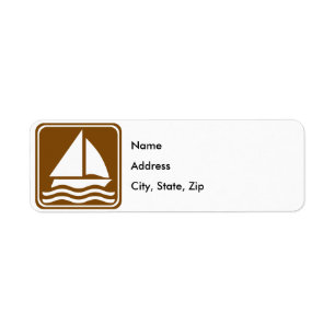 Étiquette Signe de route de navigation