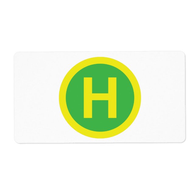 Étiquette SIGNE Helipad (Devant)