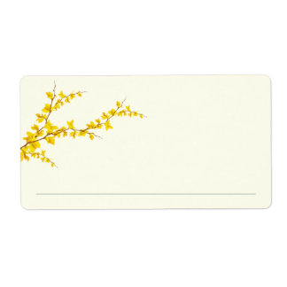 Étiquette Signing Line | Little Yellow Flower Bookplate
