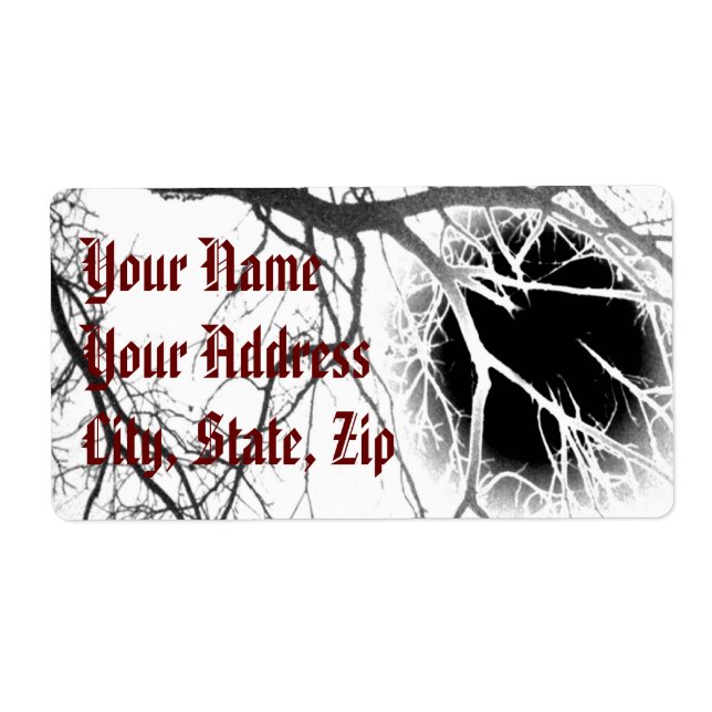 Étiquette Silhouette (Devant)