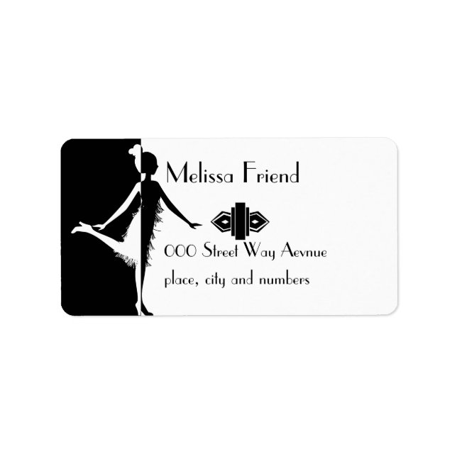 Étiquette Silhouette (Devant)