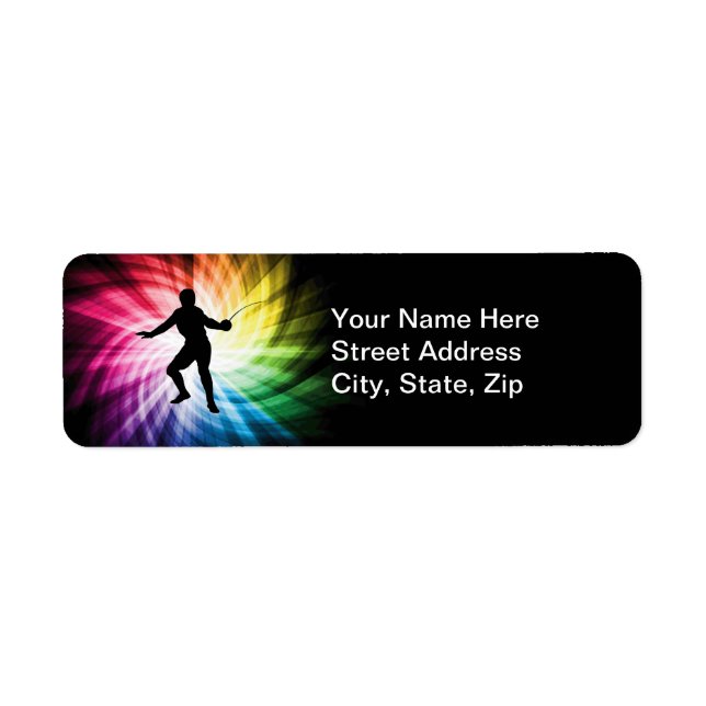 Étiquette Silhouette de clôture; spectre (Devant)