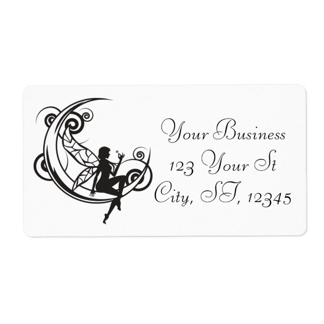 Étiquette Silhouette Fée Lune Thunder_Cove (Devant)