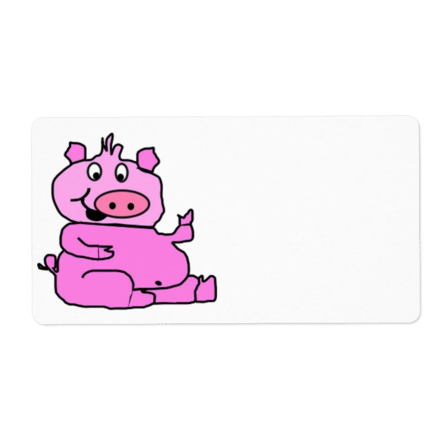 ÉTIQUETTE SILLY PIGGY (Devant)