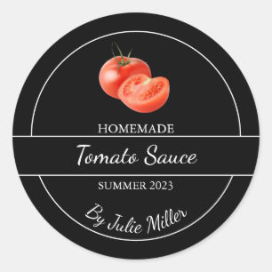 Étiquette simple à la sauce tomate maison