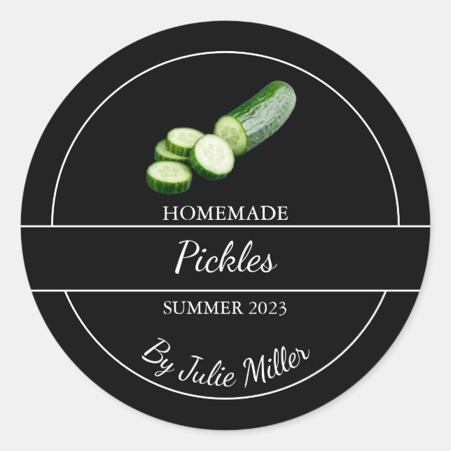 Étiquette simple de chicots faits maison (Devant)