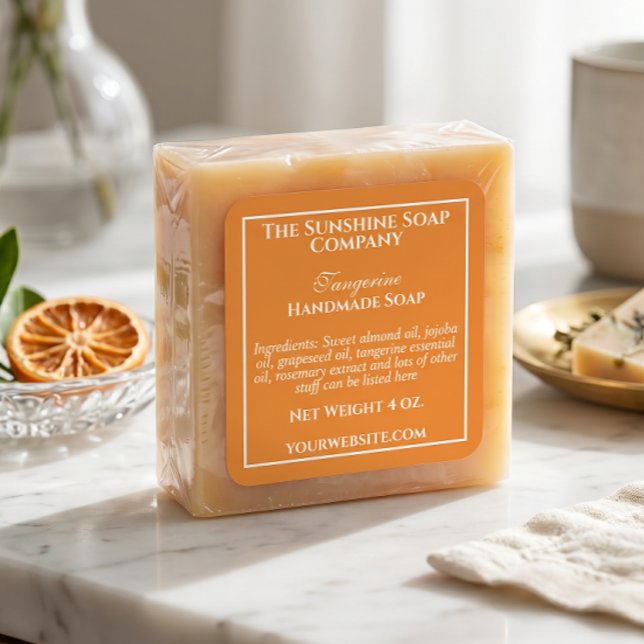 Étiquette simple de savon et de cosmétiques à l'or (Créateur téléchargé)