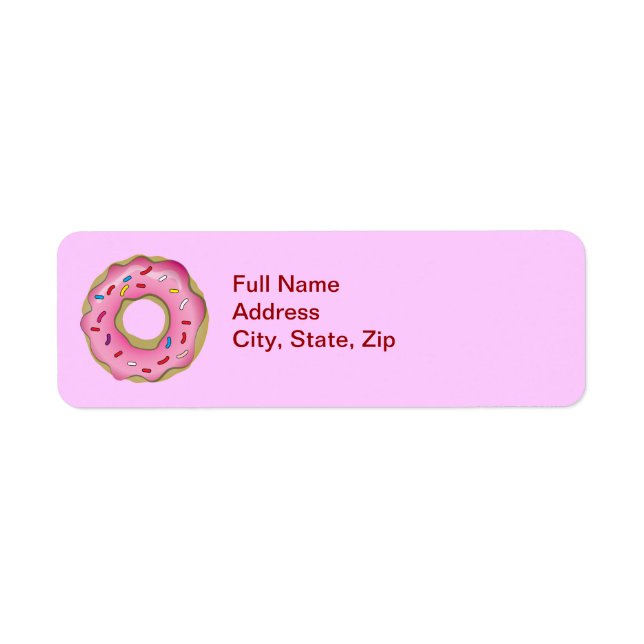 Étiquette Simple Donut congelé (Devant)