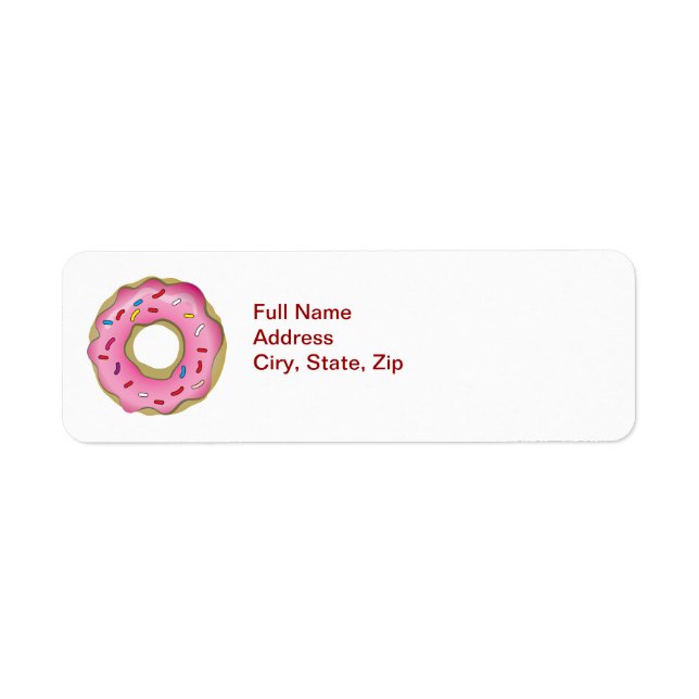 Étiquette Simple Donut congelé (Devant)