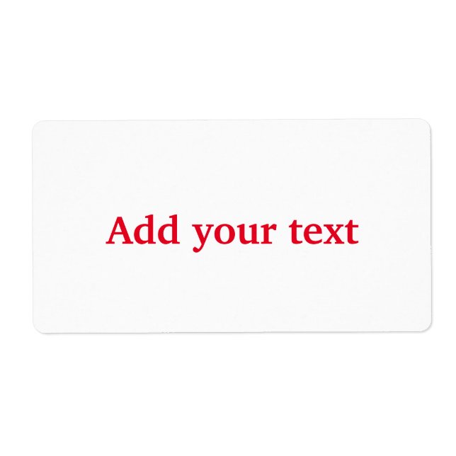 Étiquette Simple et élégant personnalisé ajouter votre class (Devant)