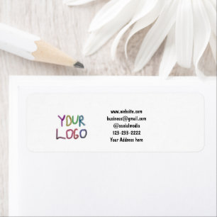 Étiquette simple et minimal ajouter votre logo/design ici te