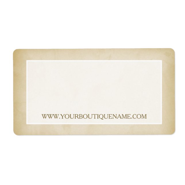 Étiquette Simple Gold Grunge Modern Boutique Site de vente a (Devant)