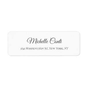 Étiquette Simple minimaliste Élégant Lisible Moderne