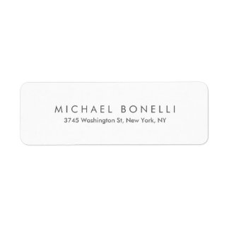 Étiquette Simple minimaliste simple élégant blanc moderne
