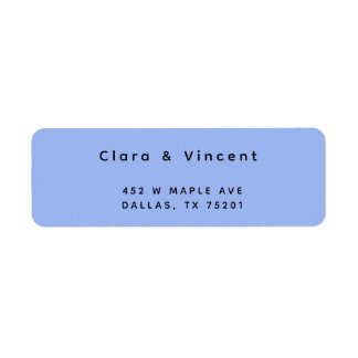 Étiquette Simple Modern Sea Foy Adresse de retour