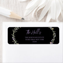 Simple Moderne Floral Boho Mariage