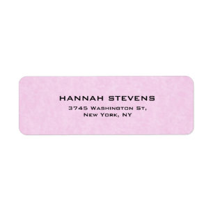 Étiquette Simple rose clair élégant féminin moderne