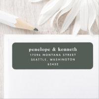Simple Typography Minimalist Modern Sage Wedding I